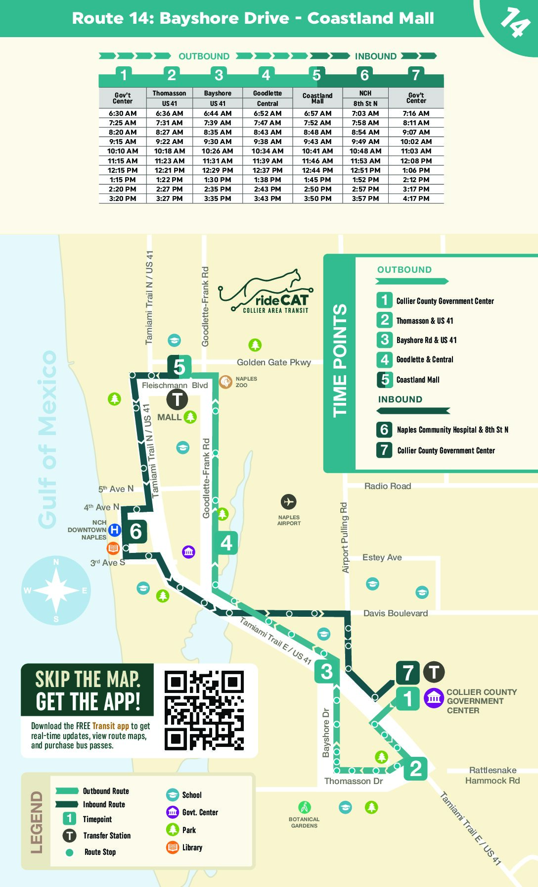 Bayshore Drive to Coastland Mall