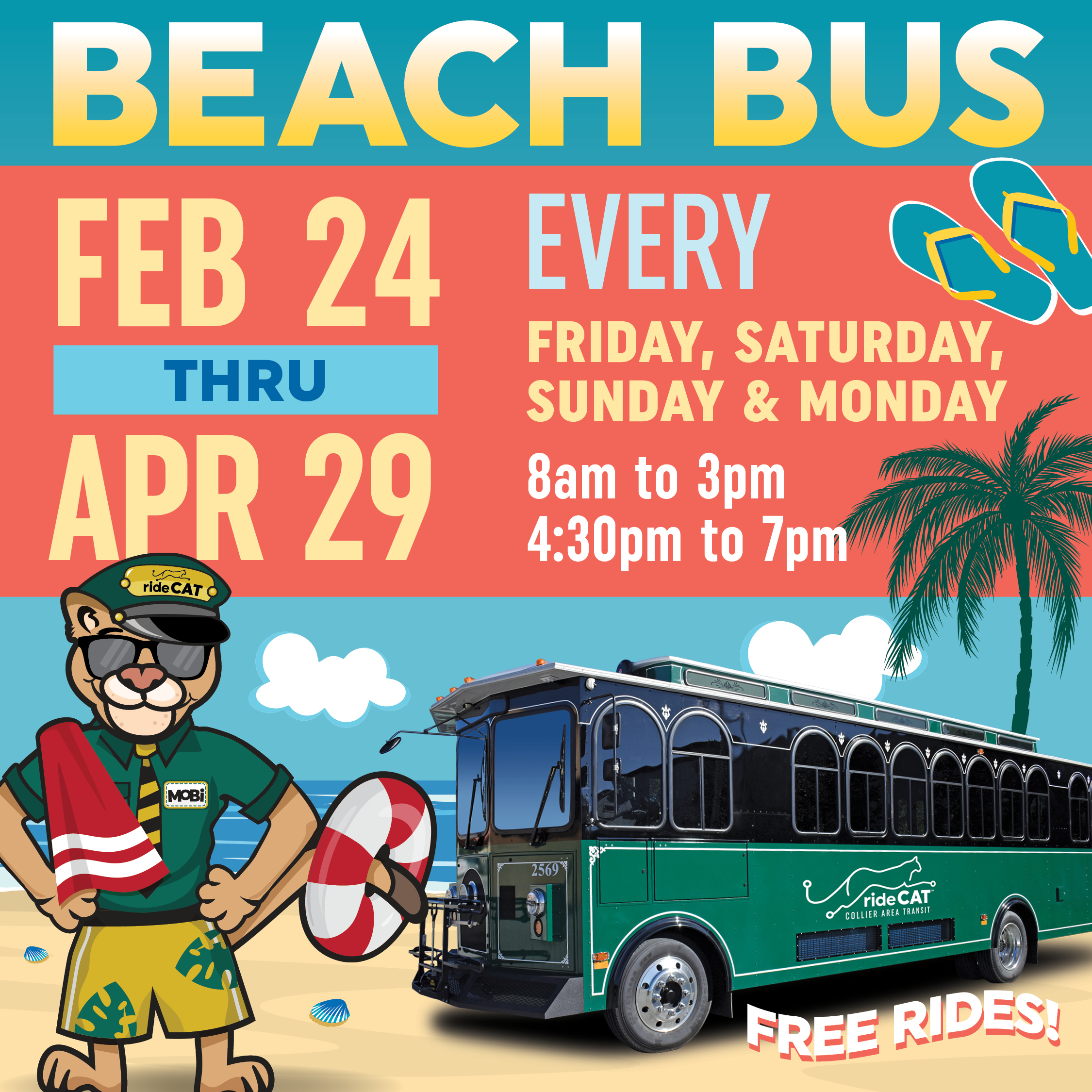 CAT’s Beach Bus is Running for the season