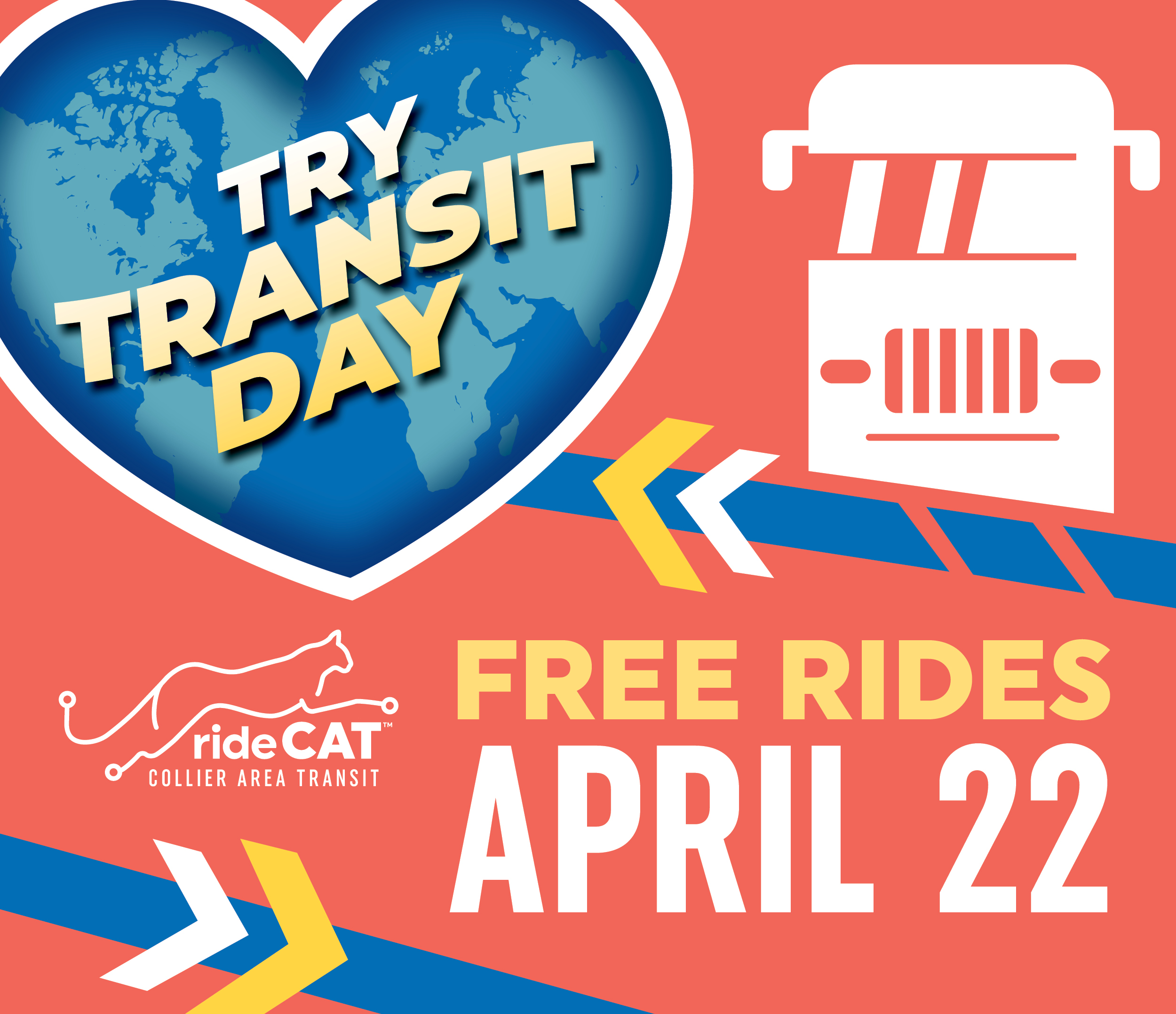 Try Transit Day! FREE Rides on Saturday, April 22, 2023