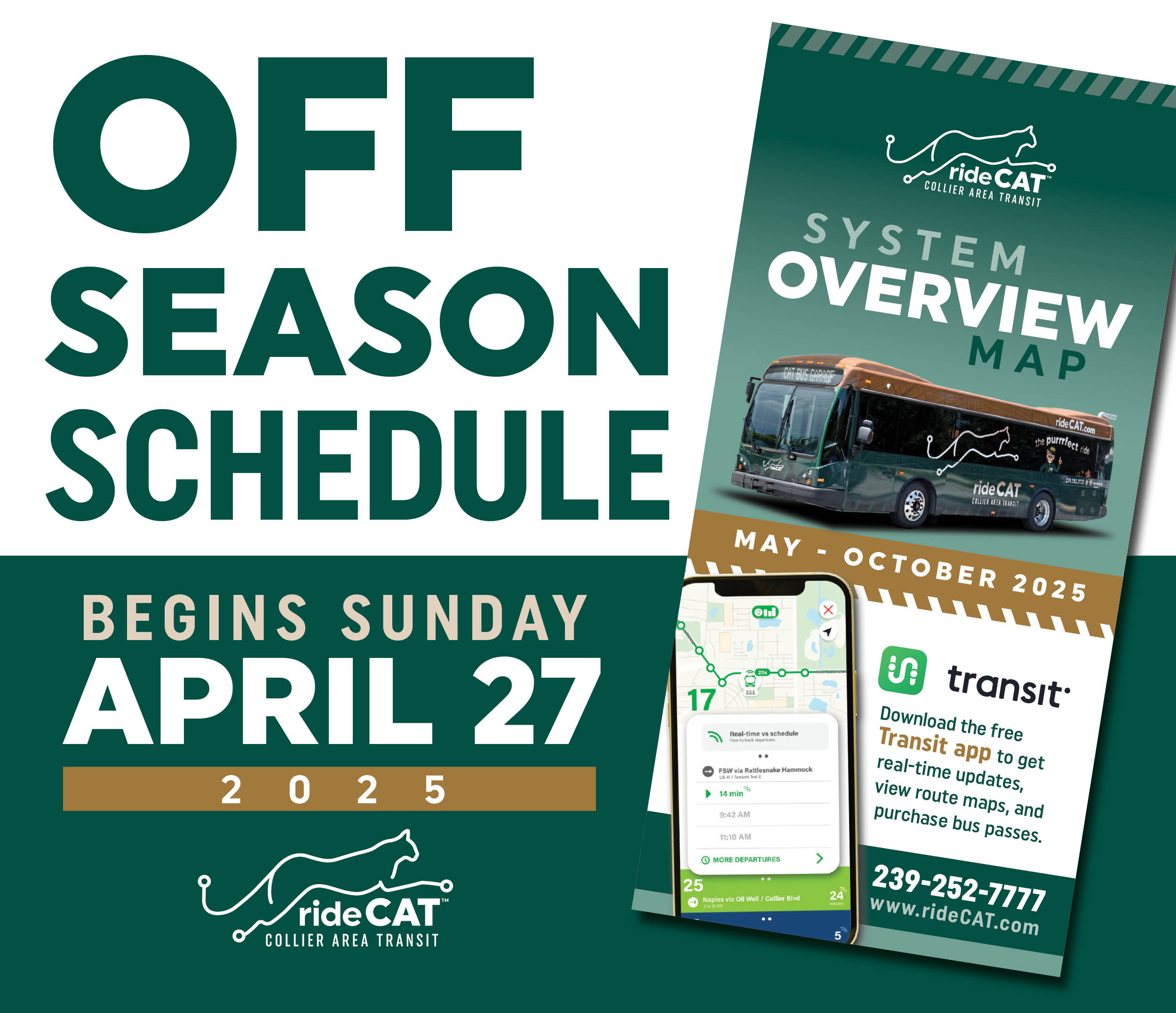 Off-Season Schedules Begin on Sunday, April 27, 2025
