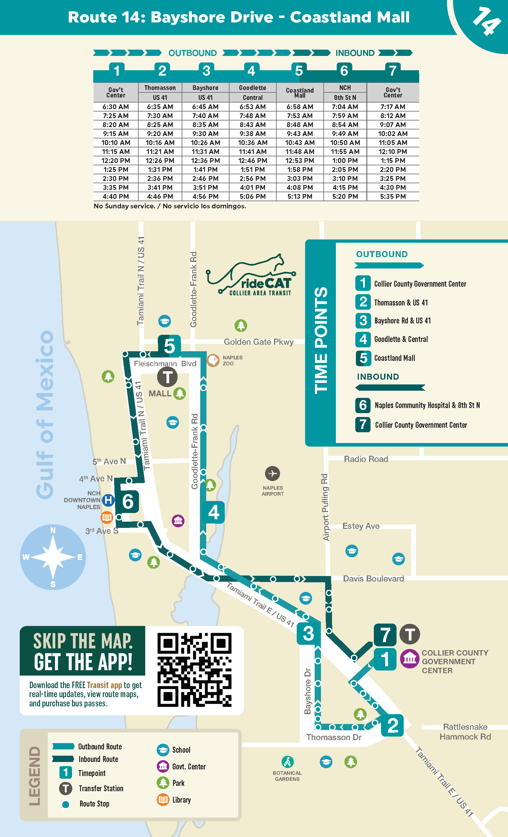 Bayshore Drive to Coastland Mall