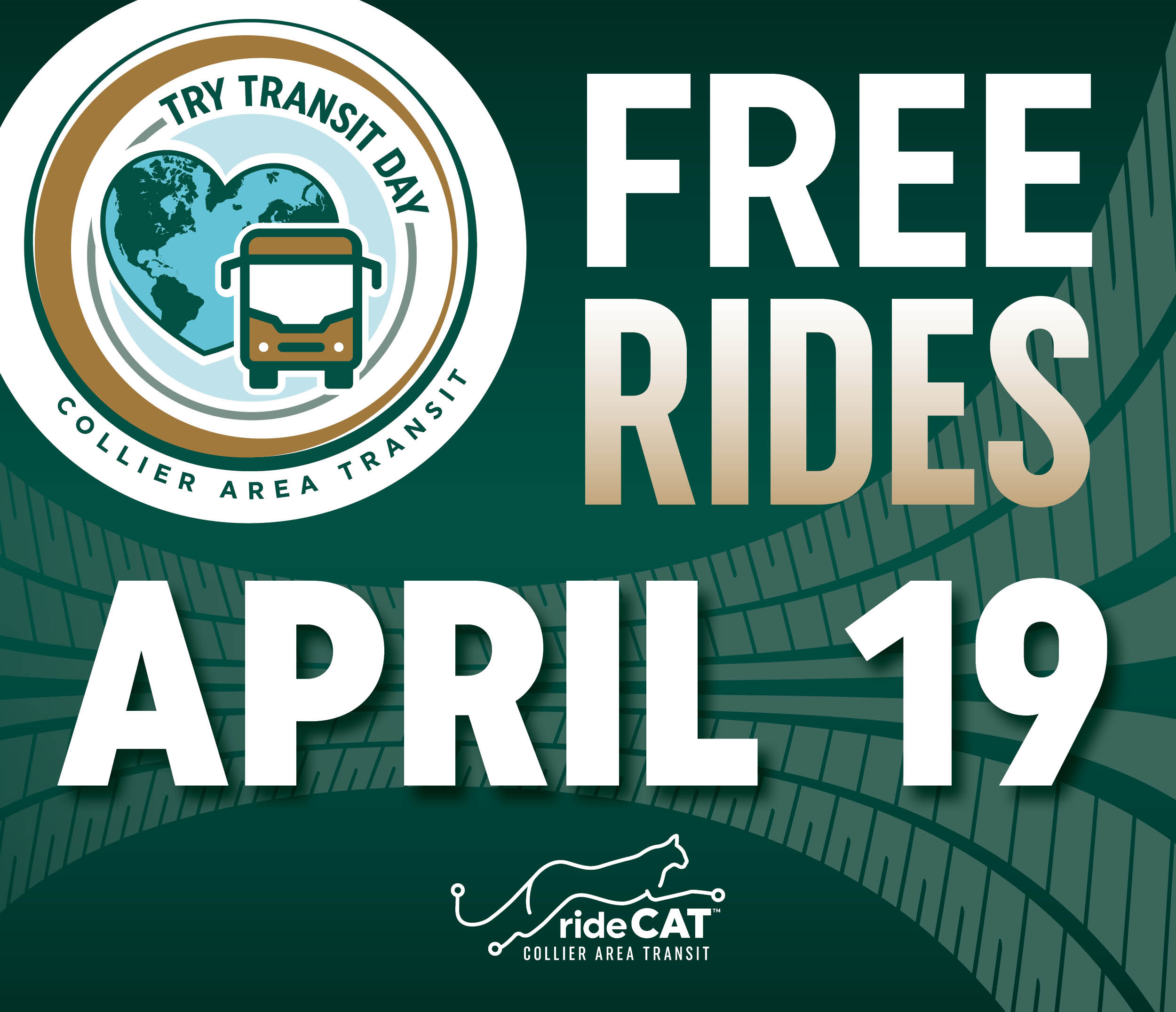 Try Transit Day FREE RIDES on April 19, 2025
